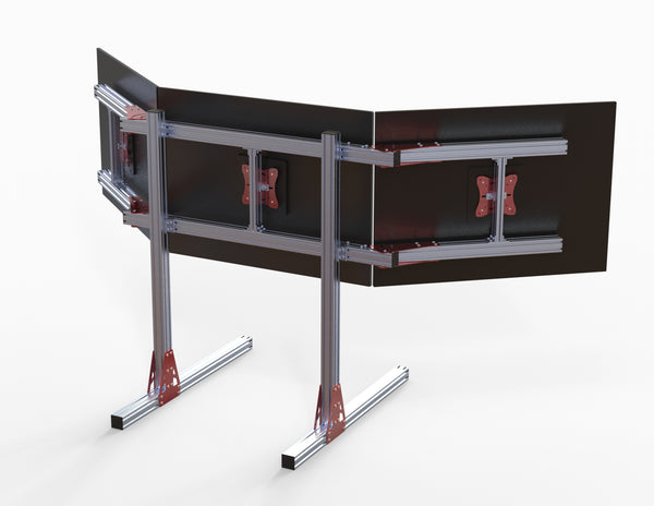 Sim Rig Aluminium Monitor Stand Plans - Monitor Stand - 10 or 25 series extrusion β Open Sim Rigs