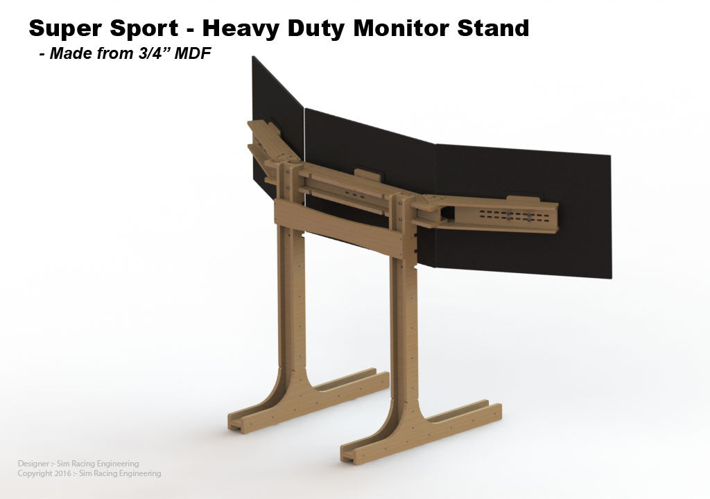 Plans - Monitor Stand - Wood – Open Sim Rigs